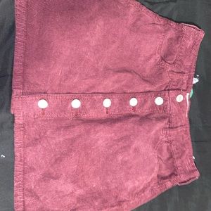pacsun maroon skirt